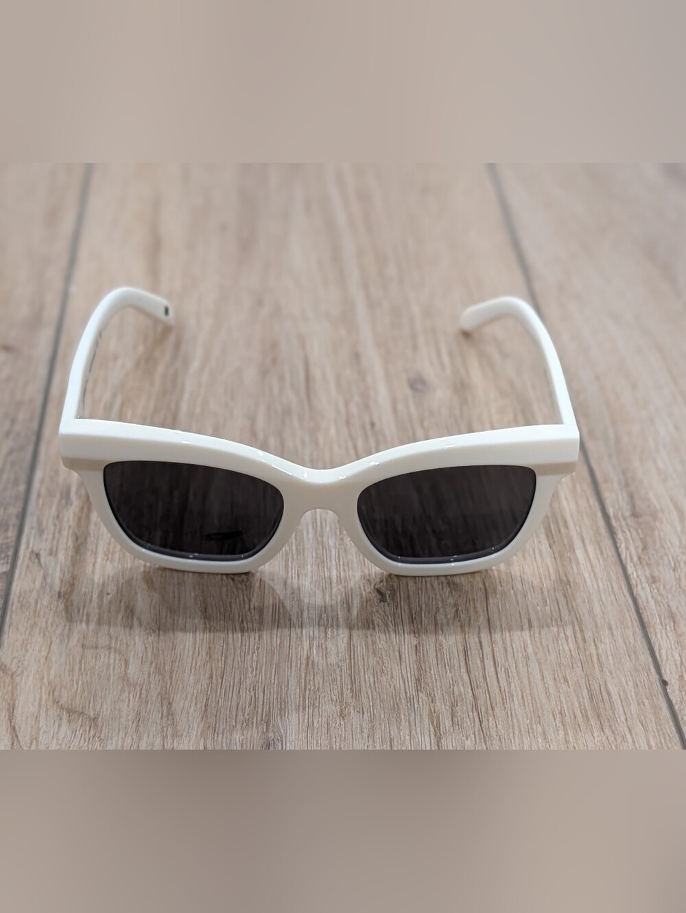 $325 Mens OFF-WHITE "Lincoln" Square 54mm Sunglasses White/Dark Gray